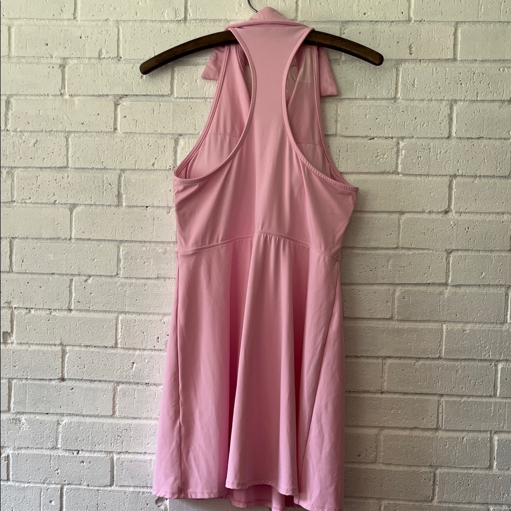 Source Unknown Pink Sleeveless Razorback Mini Dress Women’s L Activewear FLAWED - Picture 3 of 13